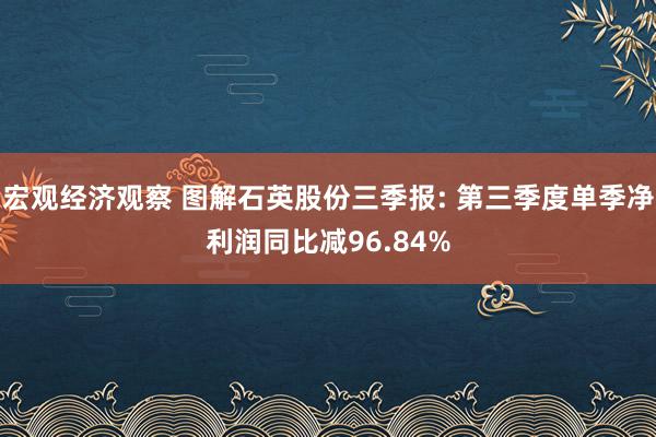 宏观经济观察 图解石英股份三季报: 第三季度单季净利润同比减96.84%