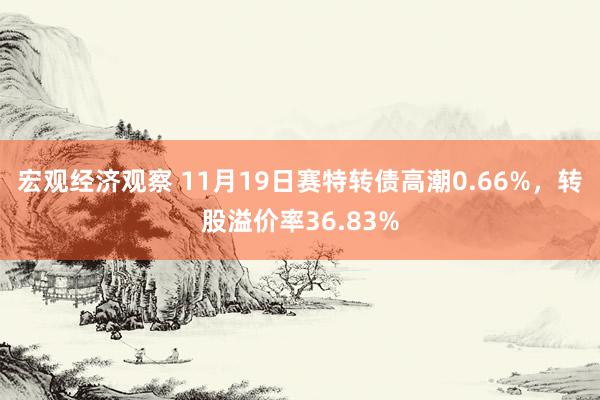 宏观经济观察 11月19日赛特转债高潮0.66%，转股溢价率36.83%