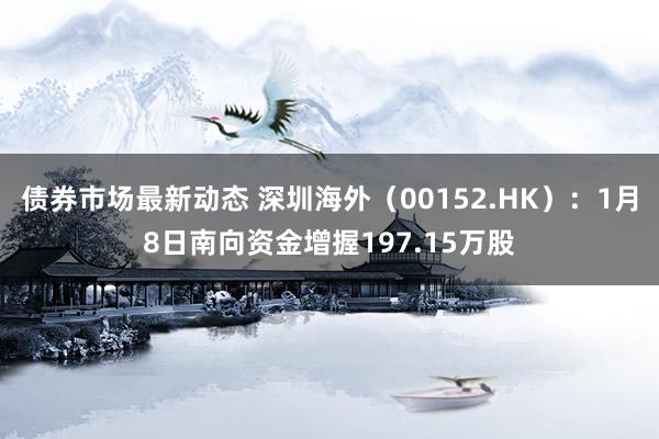 债券市场最新动态 深圳海外（00152.HK）：1月8日南向资金增握197.15万股