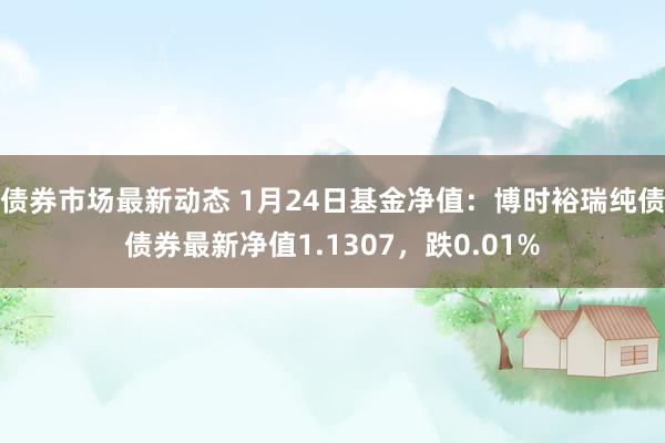 债券市场最新动态 1月24日基金净值：博时裕瑞纯债债券最新净值1.1307，跌0.01%