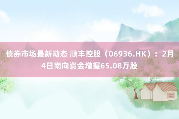 债券市场最新动态 顺丰控股（06936.HK）：2月4日南向资金增握65.08万股