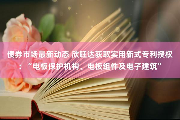 债券市场最新动态 欣旺达获取实用新式专利授权：“电板保护机构、电板组件及电子建筑”